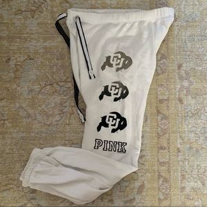 White CU Boulder Sweatpants